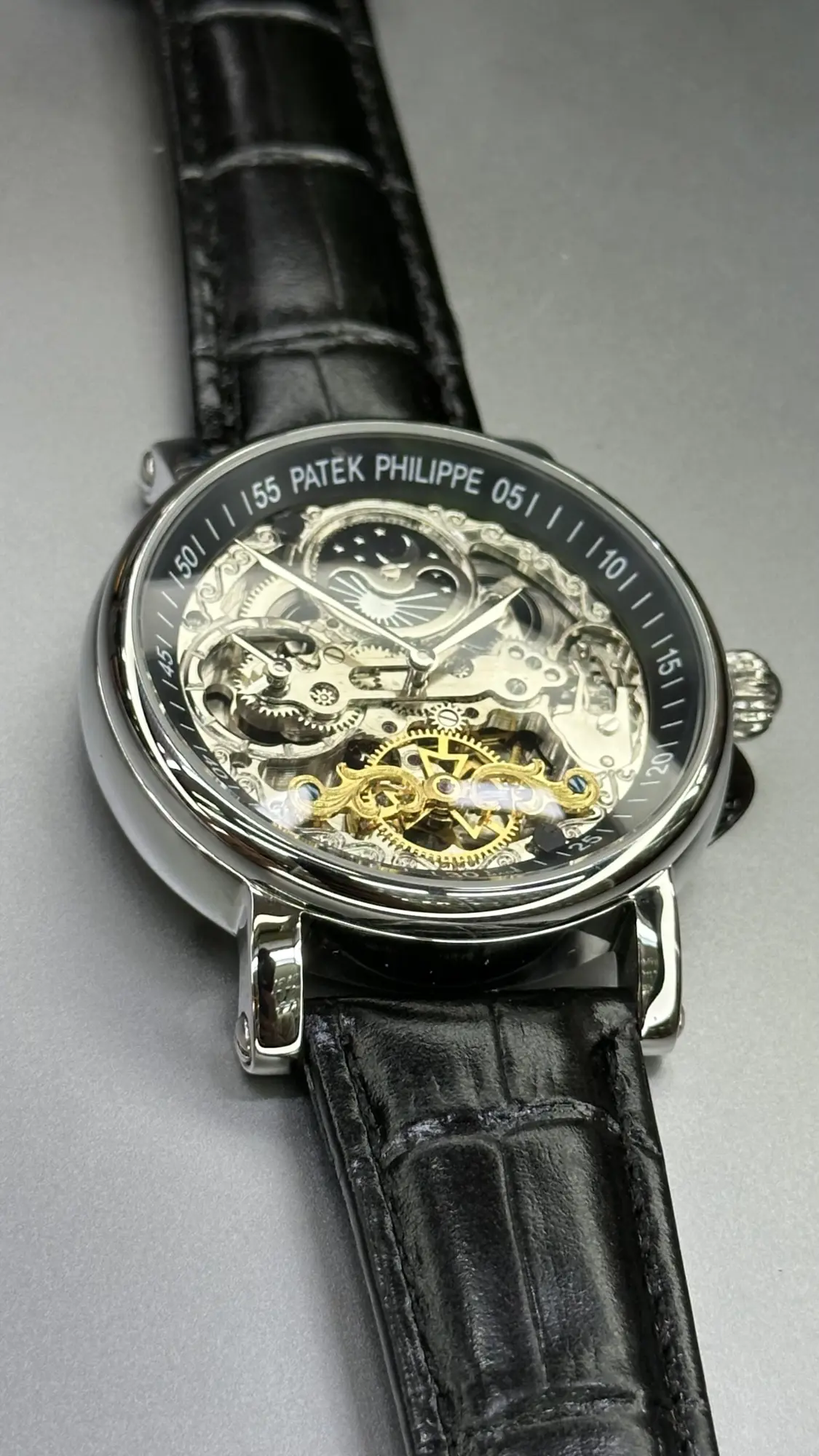 Patek Philippe Skeleton Automatic - Correa de cuero