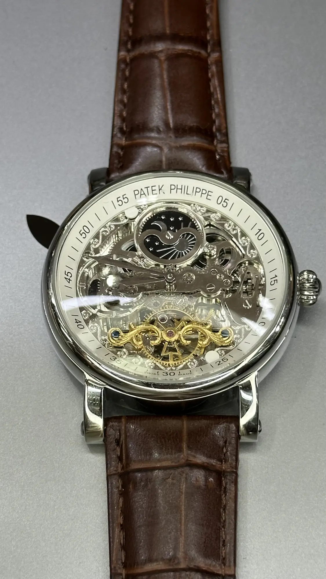 Patek Philippe Skeleton Automatic - Correa de cuero
