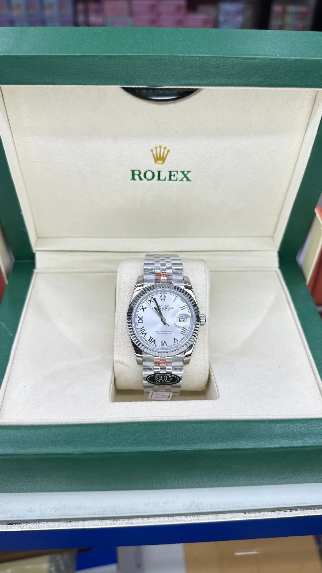 Rolex Datejust 36 White Roman Dial