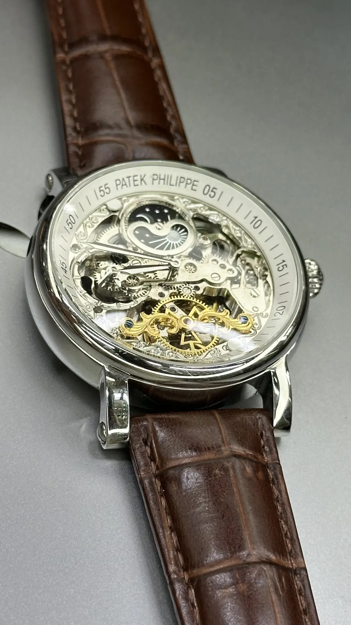 Patek Philippe Skeleton Automatic - Correa de cuero