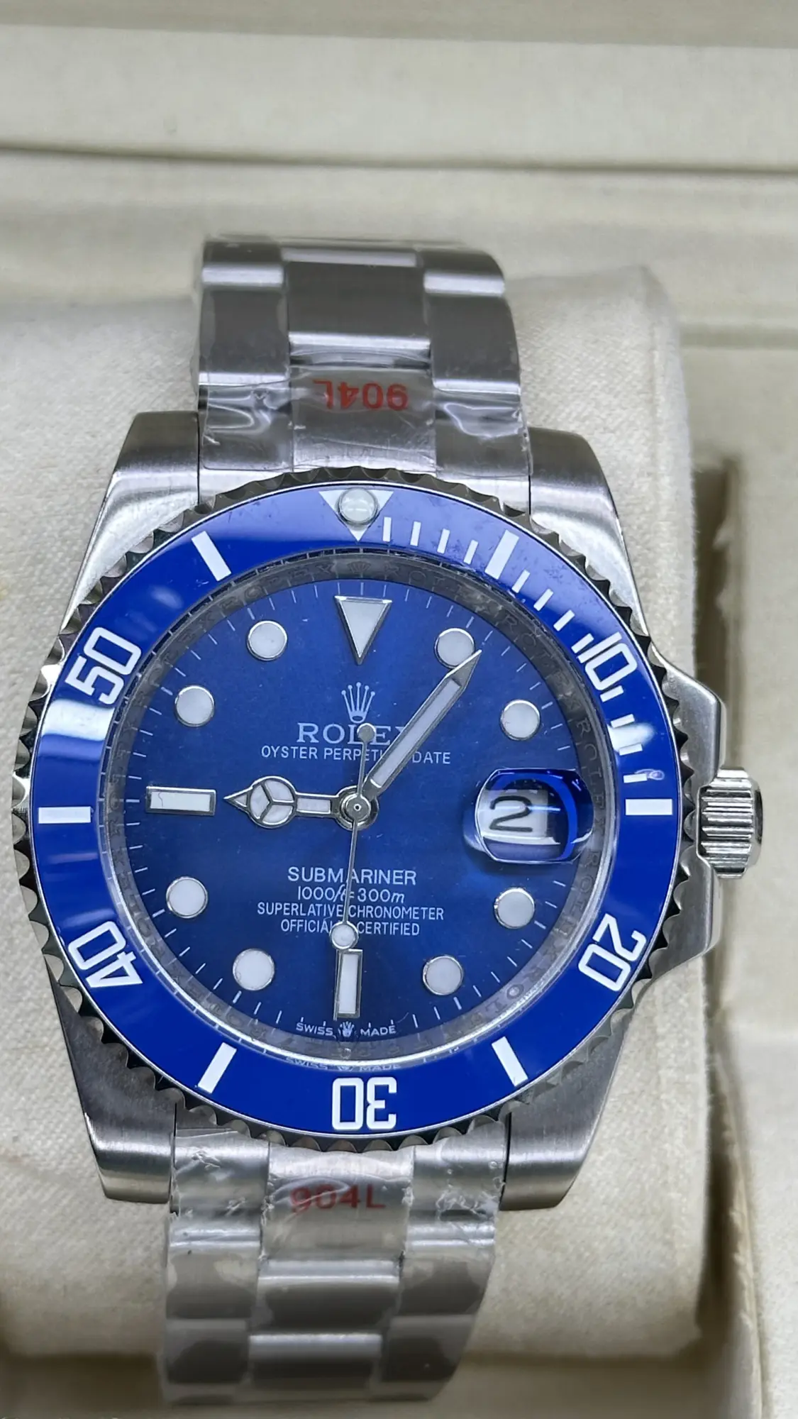 Rolex 2018 Submariner "Smurf" 40 mm