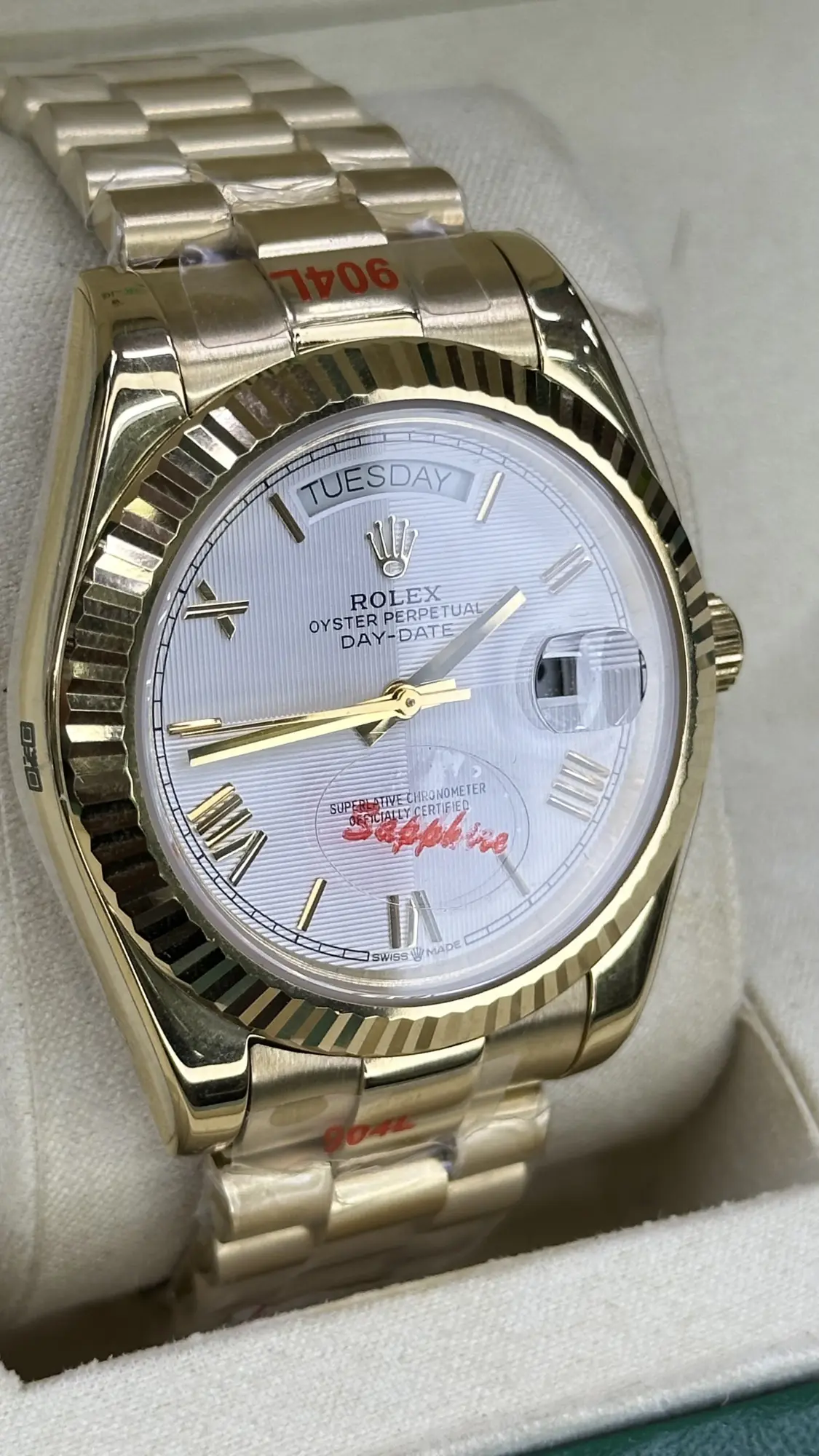 Rolex Day-Date 40mm 228238 White Dial