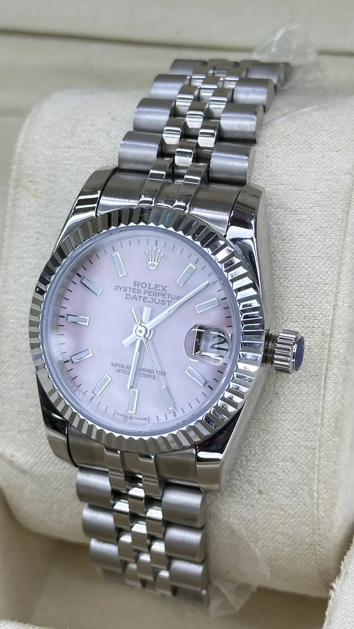 Rolex Datejust 31 Steel Pink Dial