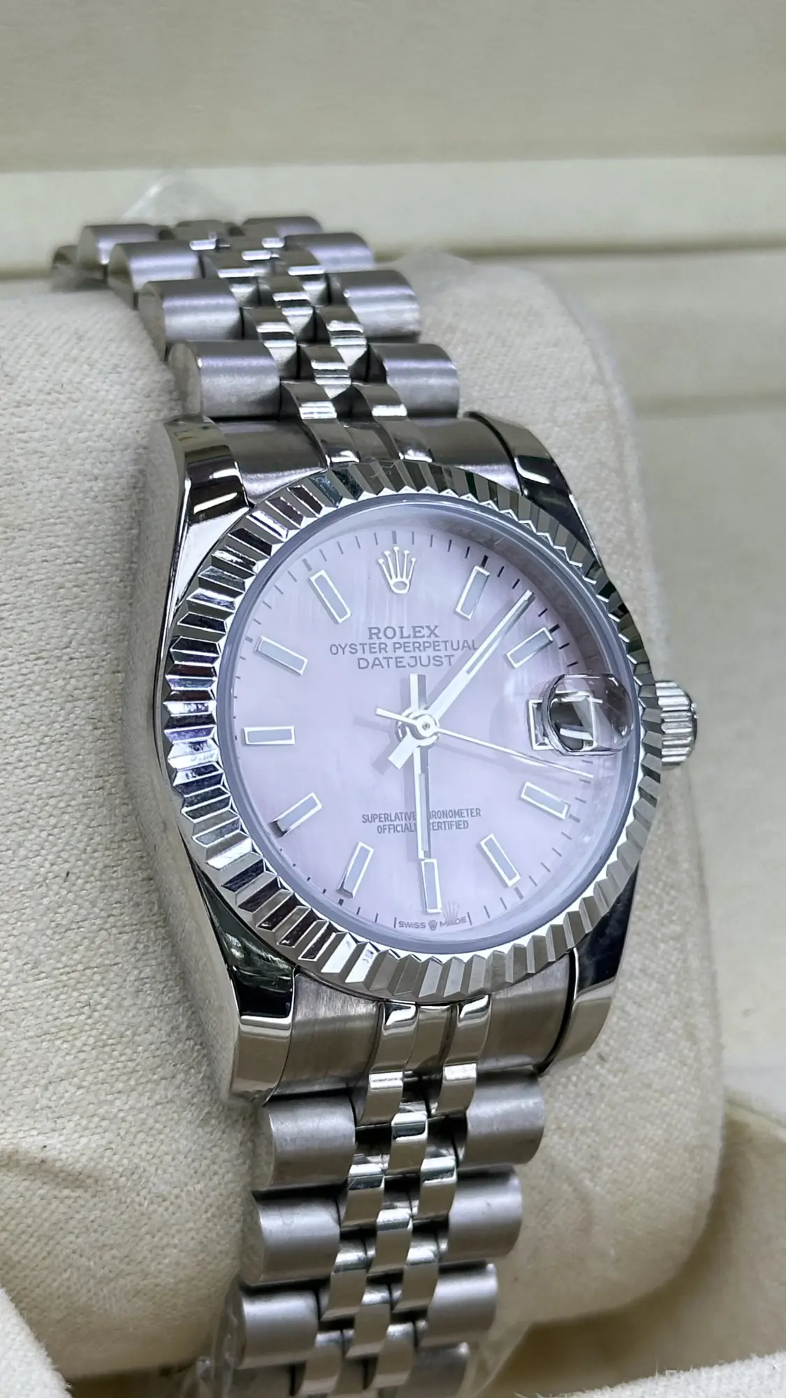 Rolex Datejust 31 Steel Pink Dial