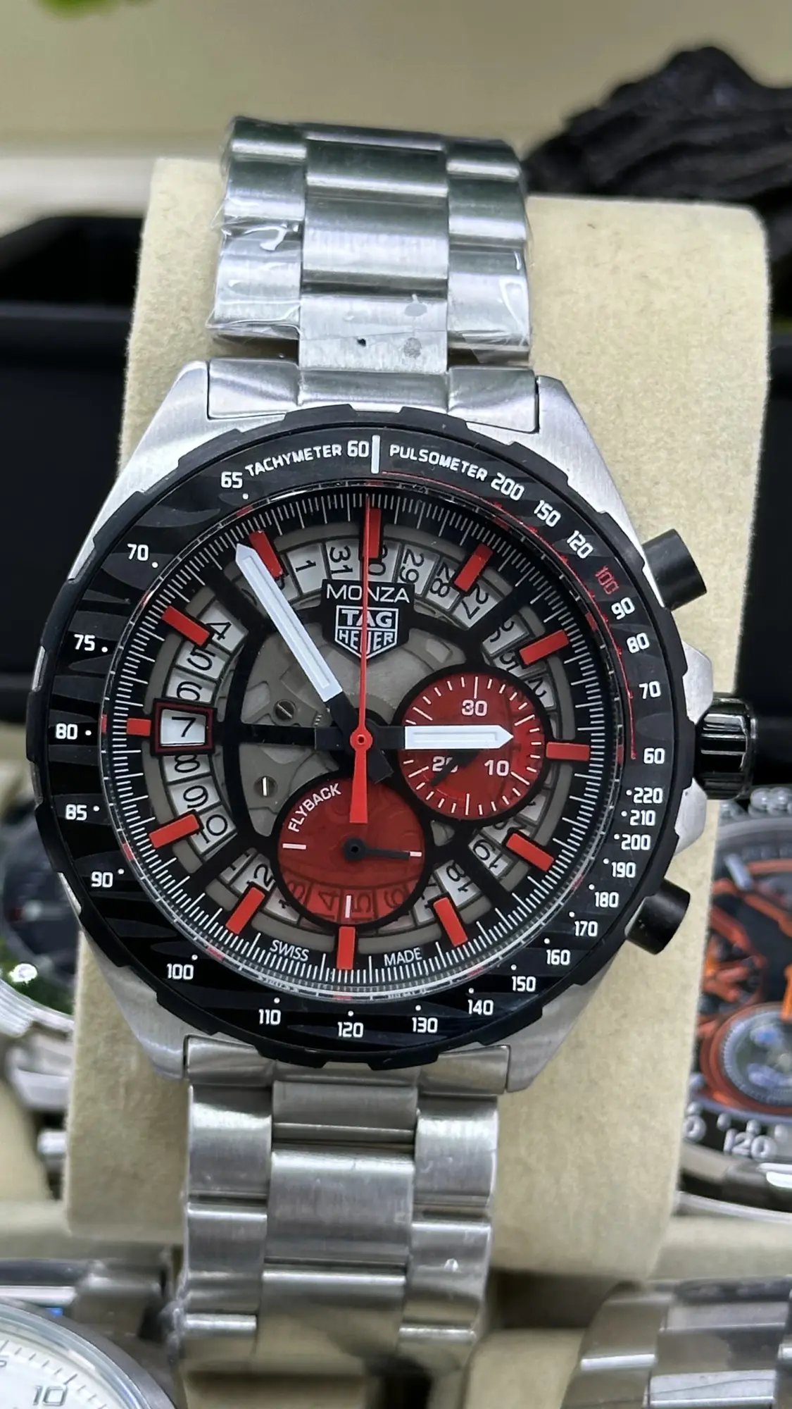 TAG Heuer Monza Flyback Chronograph - Red