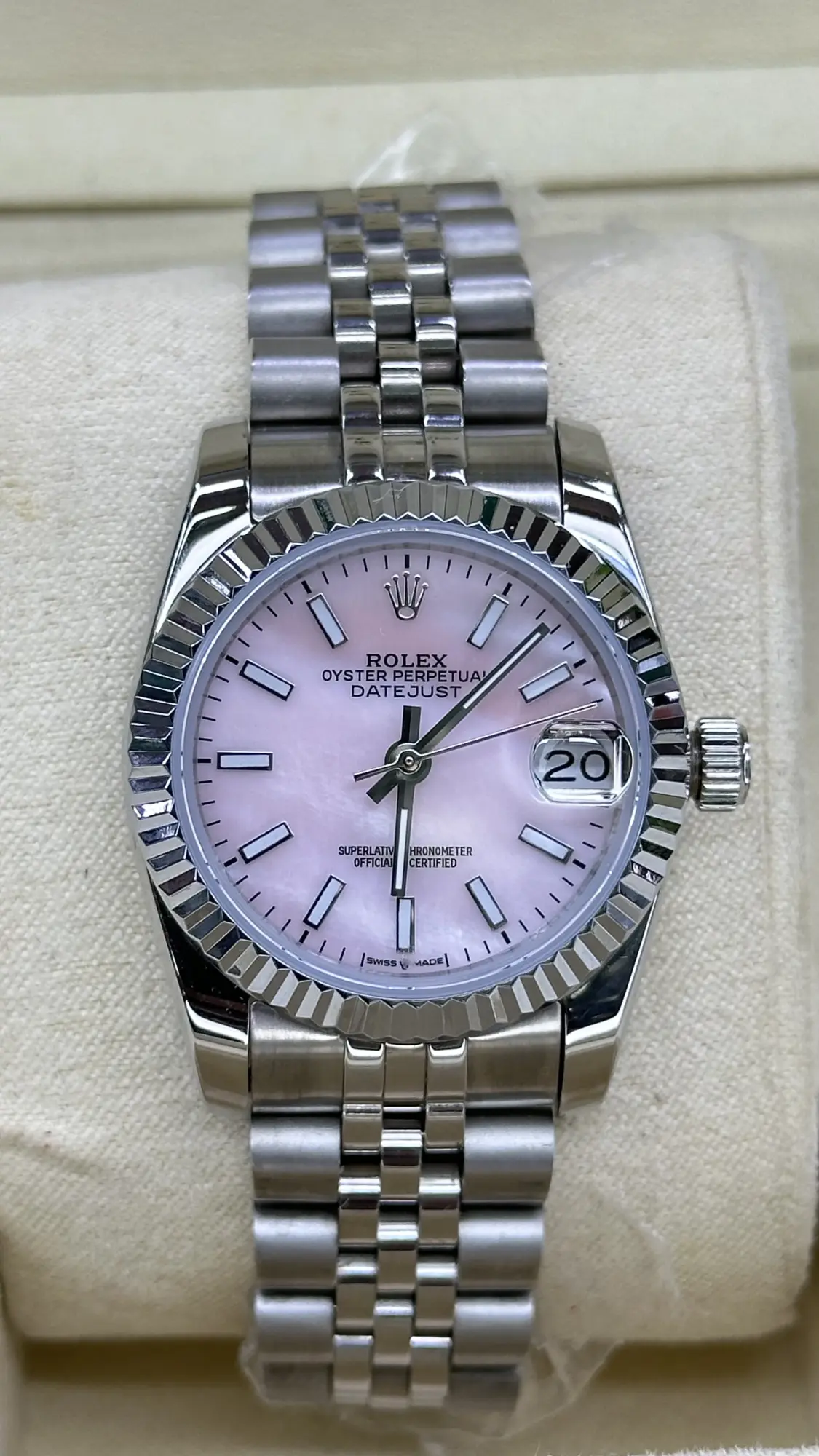 Rolex Datejust 31 Steel Pink Dial