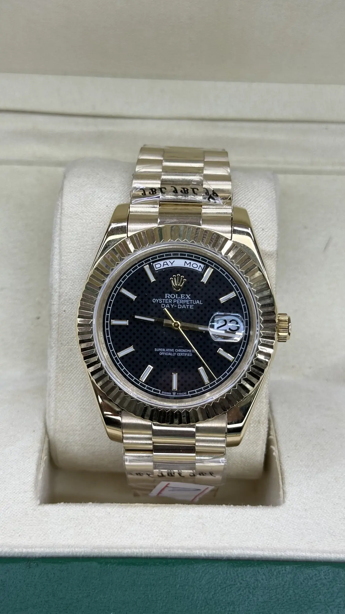 Rolex Day-Date President 40mm Black Dial 228238