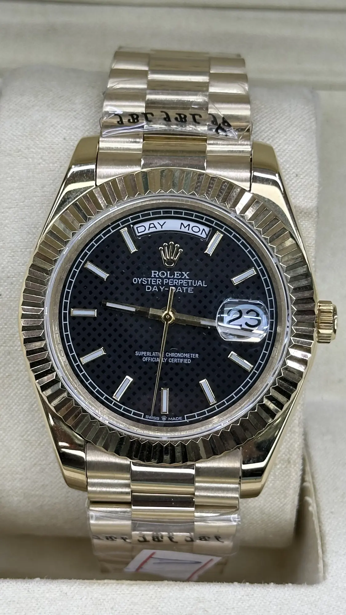 Rolex Day-Date President 40mm Black Dial 228238